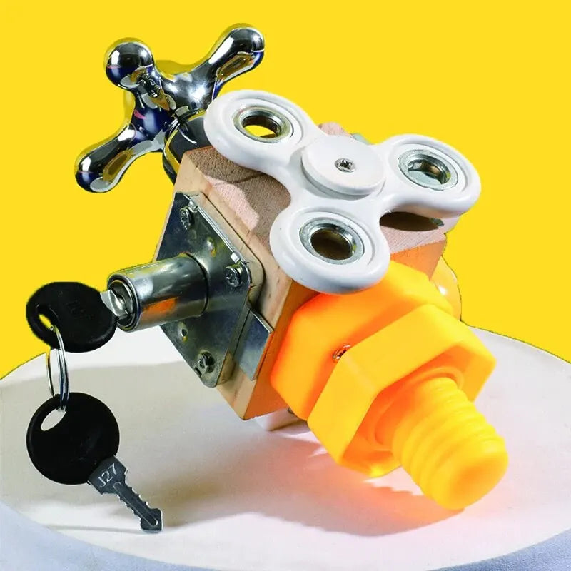 LittleBunnies™ Busy Wooden Cube