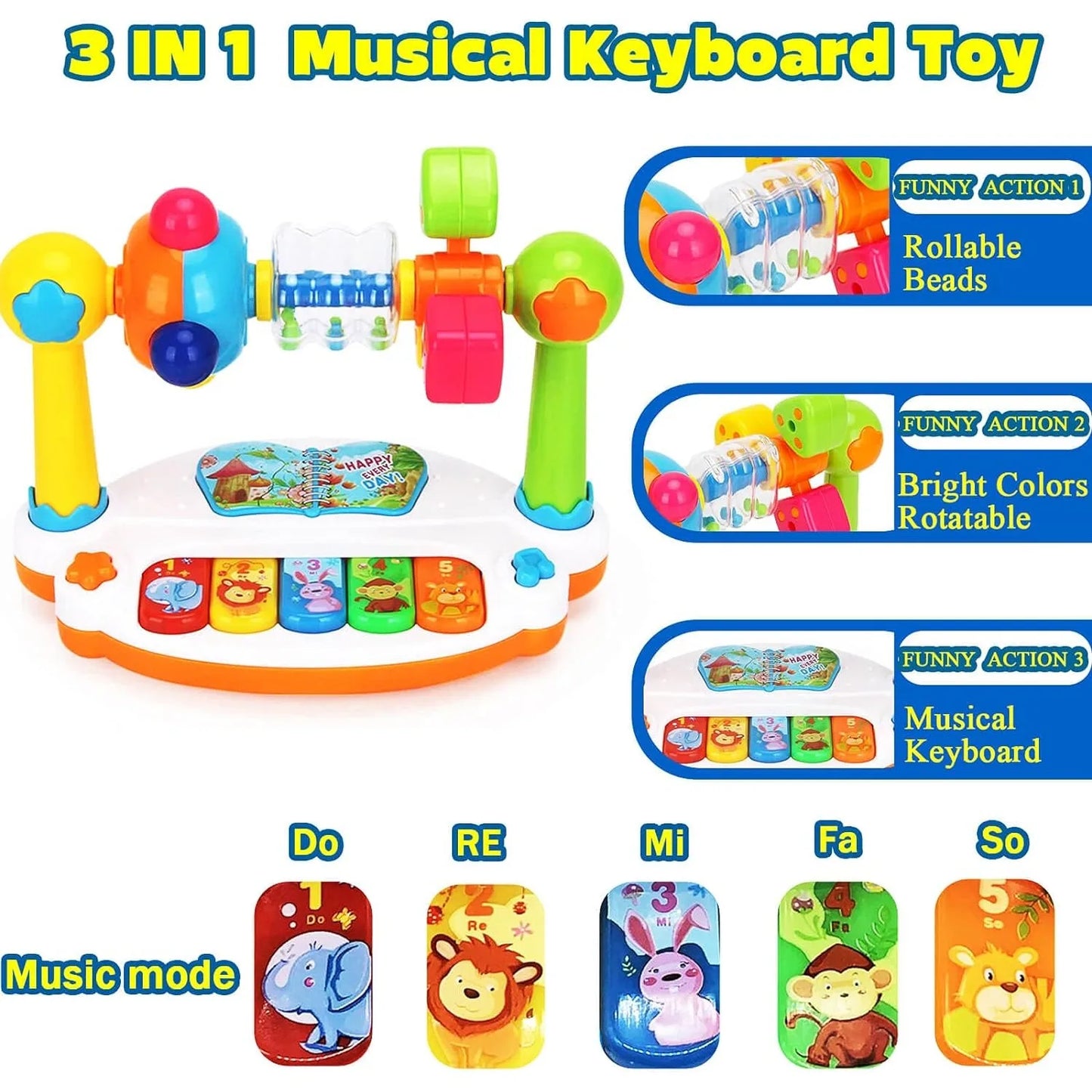 LittleBunnies™ Melody Spin Piano
