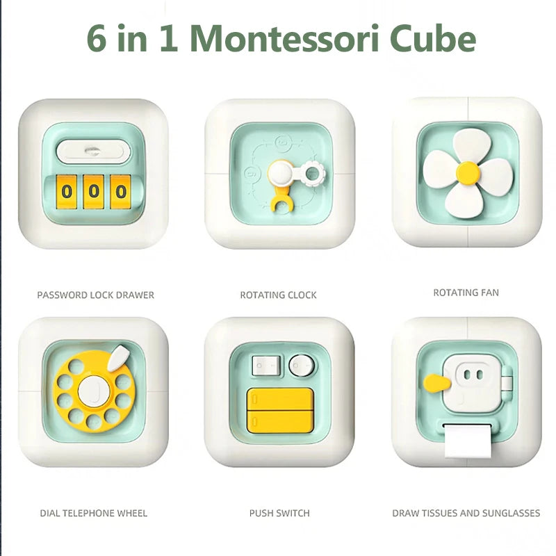 LittleBunnies™ Montessori Activity 6 in 1 Cube