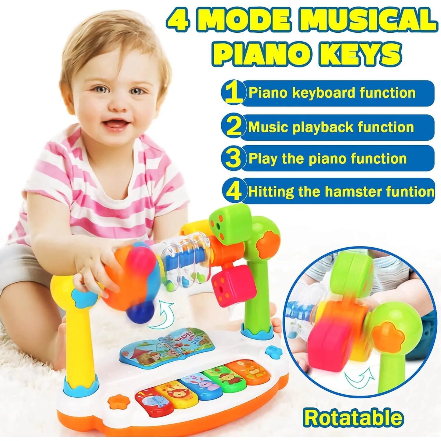 LittleBunnies™ Melody Spin Piano