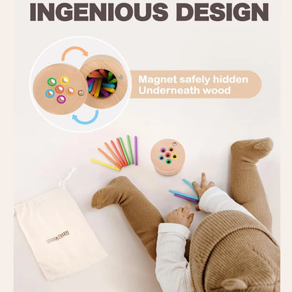 LittleBunnies™ Montessori Colour Matching Stick Board