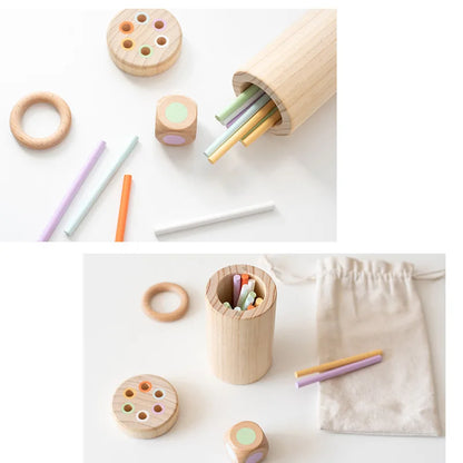 LittleBunnies™ Montessori Colour Matching Stick Board
